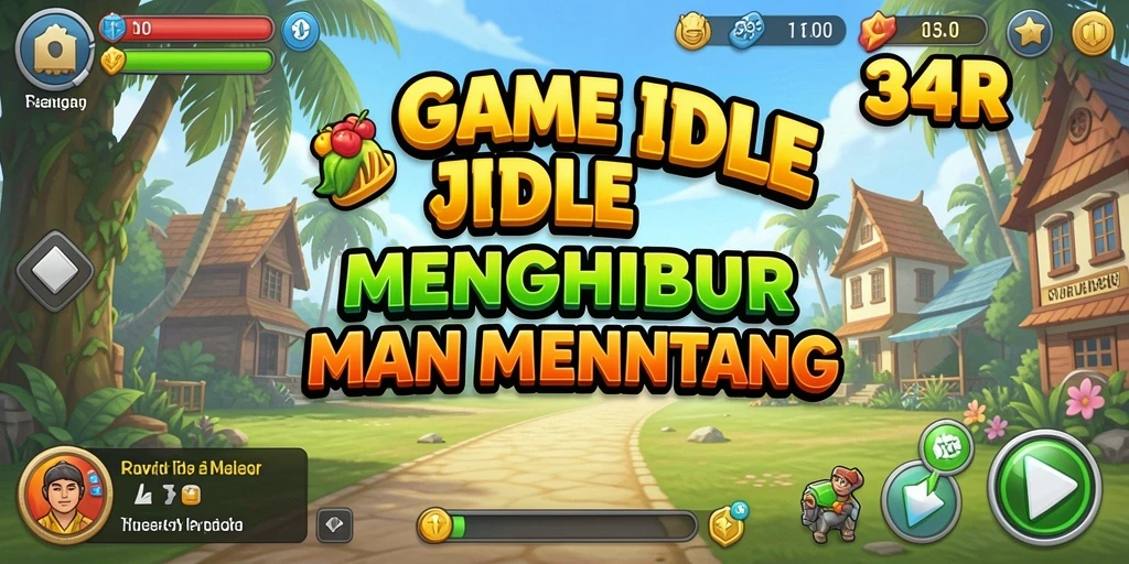Tampilan gameplay menarik dalam 34R dengan sistem Idle yang memikat.