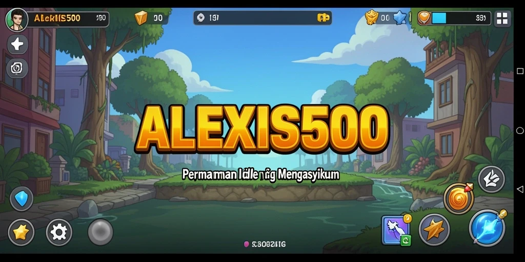 Tangkapan layar gameplay ALEXIS500 dengan karakter Idle yang sedang bekerja.