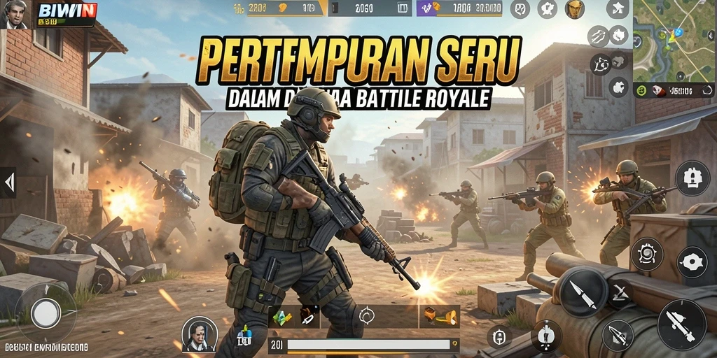 Gameplay BIWIN yang intens dengan pemain berjuang untuk bertahan hidup.