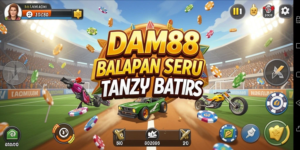 Screenshot gameplay DAM88 menampilkan intensitas balapan yang mendebarkan.