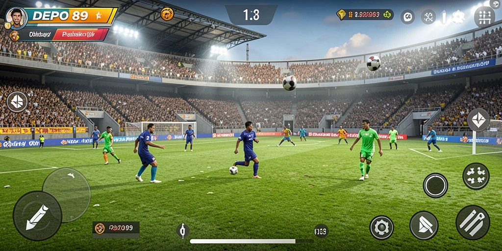 Tampilan utama DEPO89 menampilkan pertandingan olahraga yang seru dan interaktif.