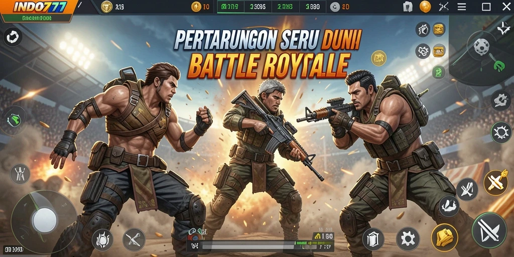 Gameplay intens dalam INDO777, pertarungan seru dan strategi tepat.