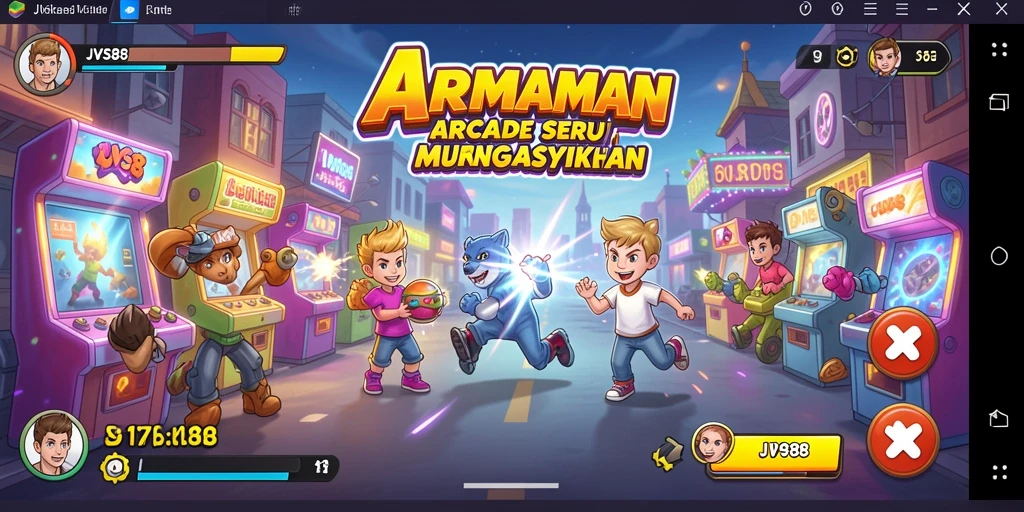Tangkapan layar JVS88 menampilkan karakter dalam aksi bermain game Arcade yang menarik.