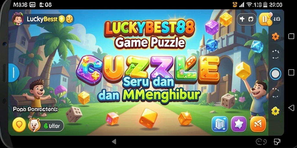 Gameplay Puzzle yang seru di LUCKYBEST88 dengan level-level menantang.