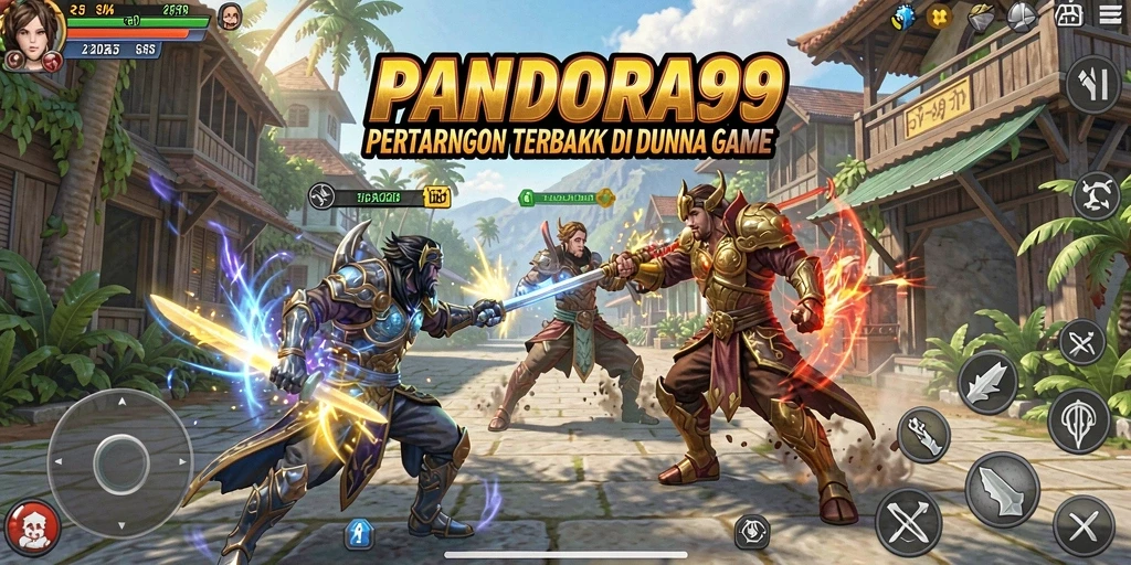 Tangkapan layar pertarungan epik di PANDORA99.