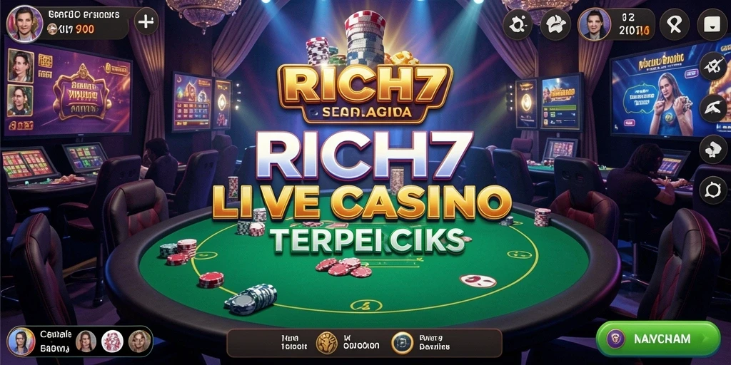 Gambaran menarik dari gameplay RICH7 dengan dealer langsung.