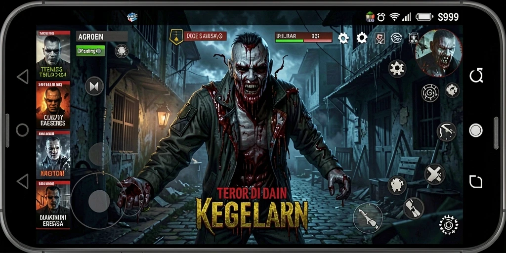 Tampak gameplay menegangkan di dalam S9S9 dengan suasana gelap.