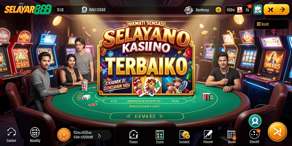 Tampilan gameplay SELAYAR88 dengan grafis menakjubkan dan pengalaman bermain Kasino yang mendebarkan.