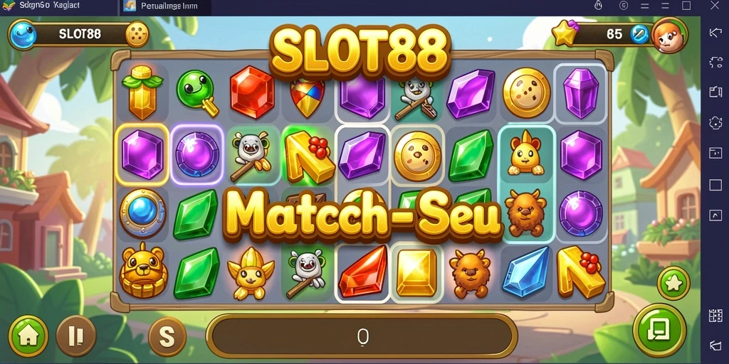 Tampilan gameplay SLOT88 yang penuh warna dan menarik.